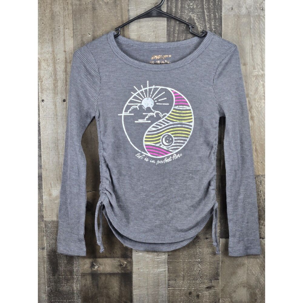 Collection By Justice "life is in Perfect Flow" Girls Long sleeve Shirt Size 10